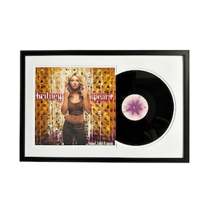 Britney Spears - Oops! I Did It Again, Framed Vinyl Record & Album Cover, Ready to Hang, Music Gift, Wall Art