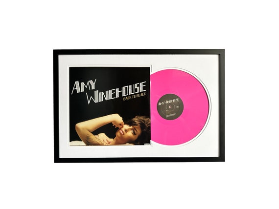 Amy Winehouse Back to Black, Framed Vinyl Record & Album Cover, Ready to  Hang, Music Gift, Wall Art 