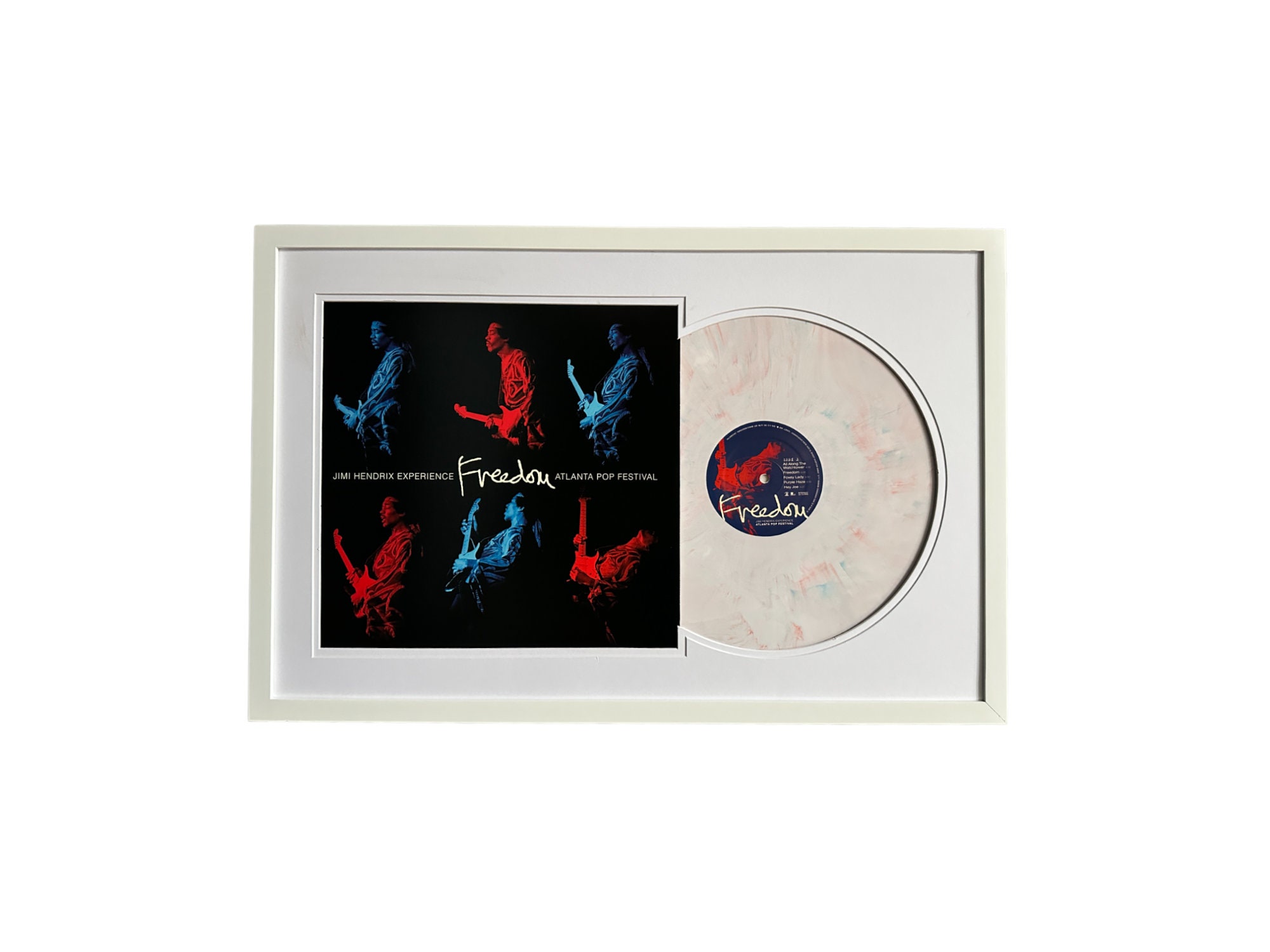 Jimi Hendrix Experience, Freedom, Atlanta Pop Festival, Framed 