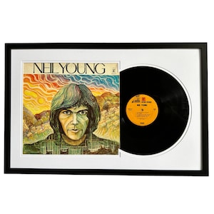 Neil Young, Framed Vinyl Record & Album Cover, Ready to Hang, Music Gift, Wall Art
