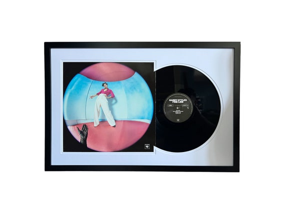 Harry Styles - Fine Line, Framed Vinyl Record & Album Cover, Ready to Hang,  Music Gift, Wall Art