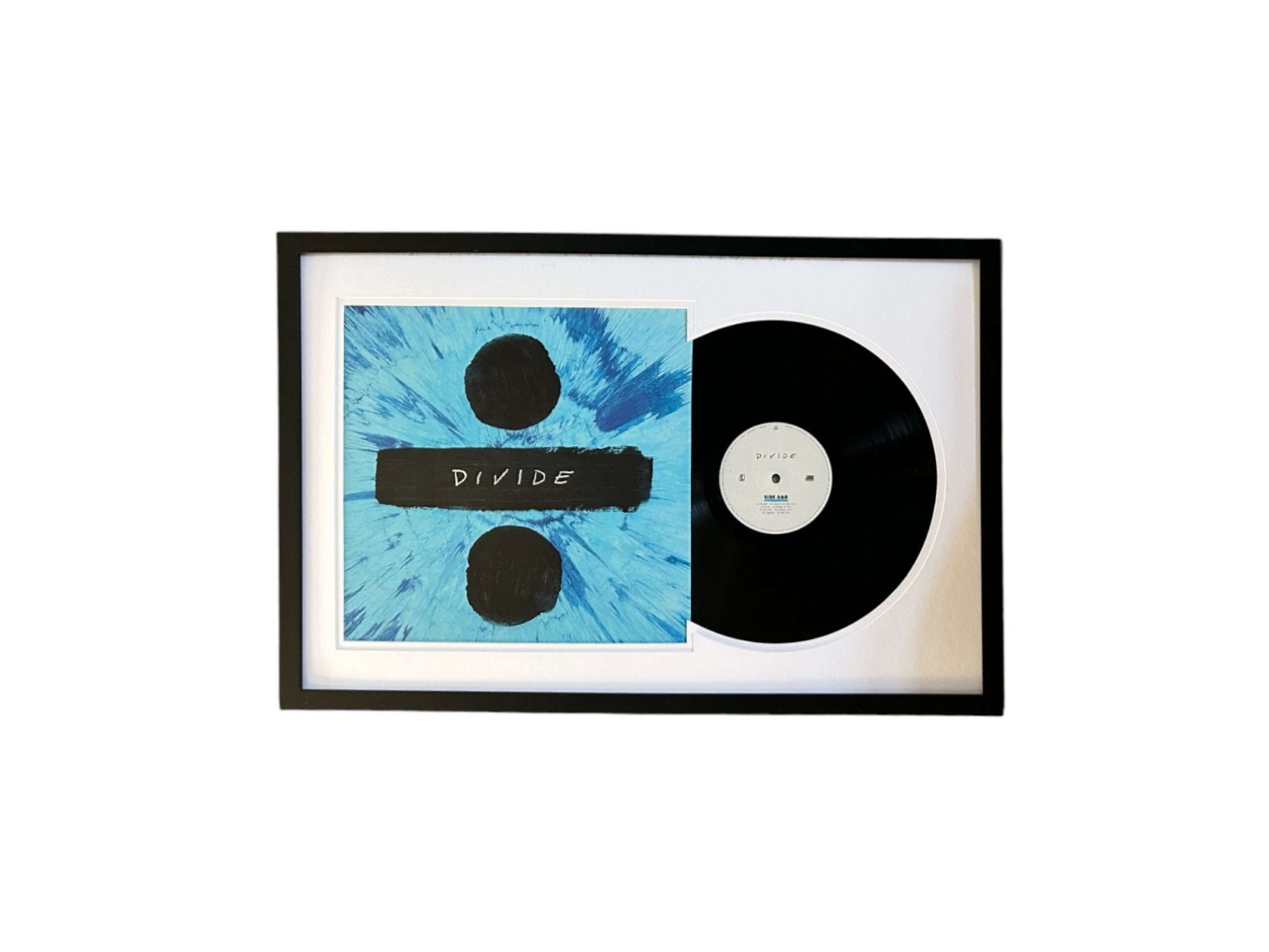 Ed Sheeran, Divide, Framed Vinyl Record & Album Cover, Ready to