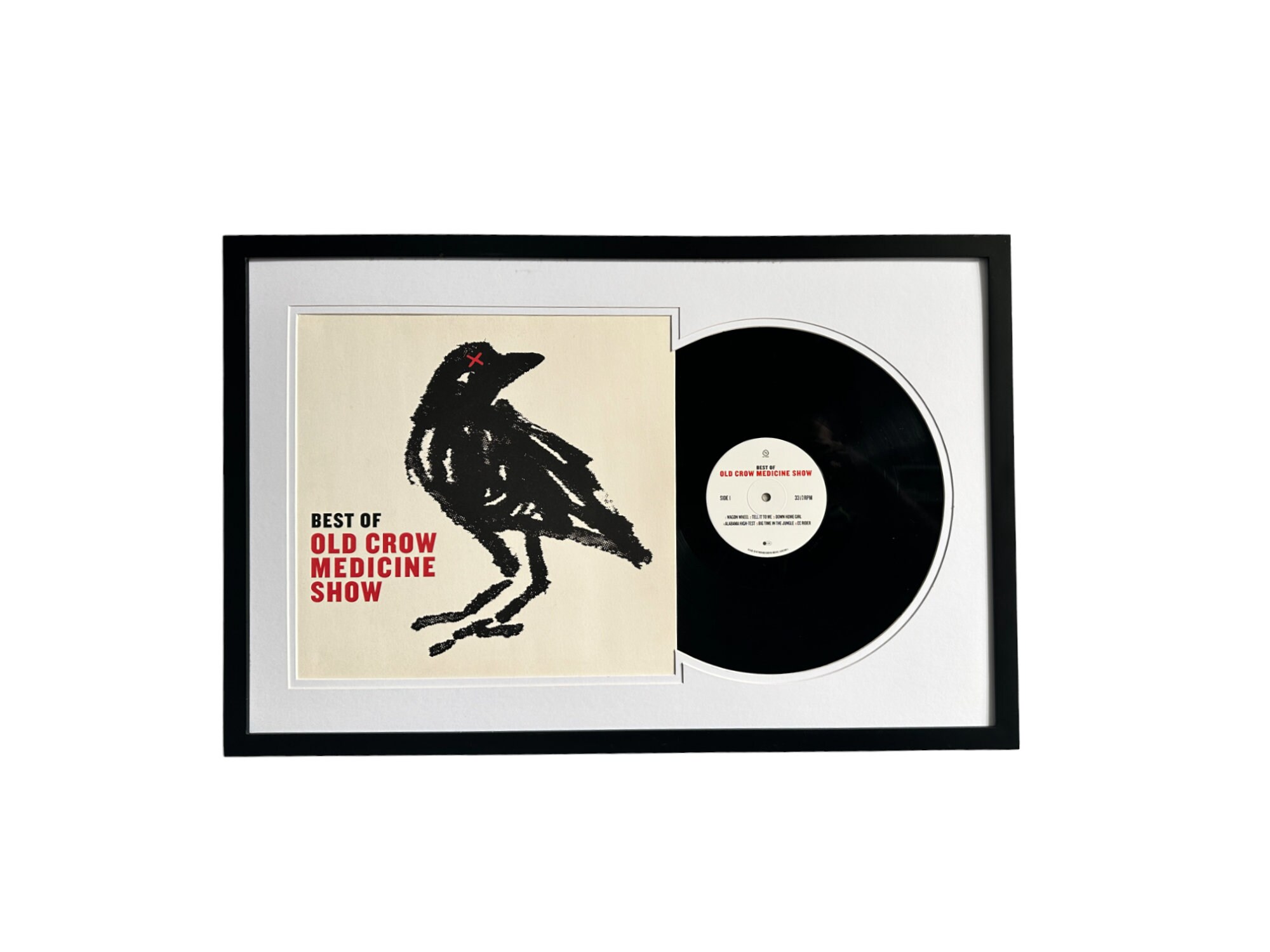 Old Crow Medicine Show - Best Of, Framed Vinyl Record & Album Cover ...