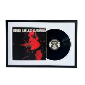 Brandi Carlile - Live at Benaroya Hall, Framed Vinyl Record & Album Cover, Ready to Hang, Music Gift, Wall Art