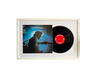 Johnny Cash - Live at San Quinten, Framed Vinyl Record & Album Cover, Ready to Hang, Music Gift, Wall Art