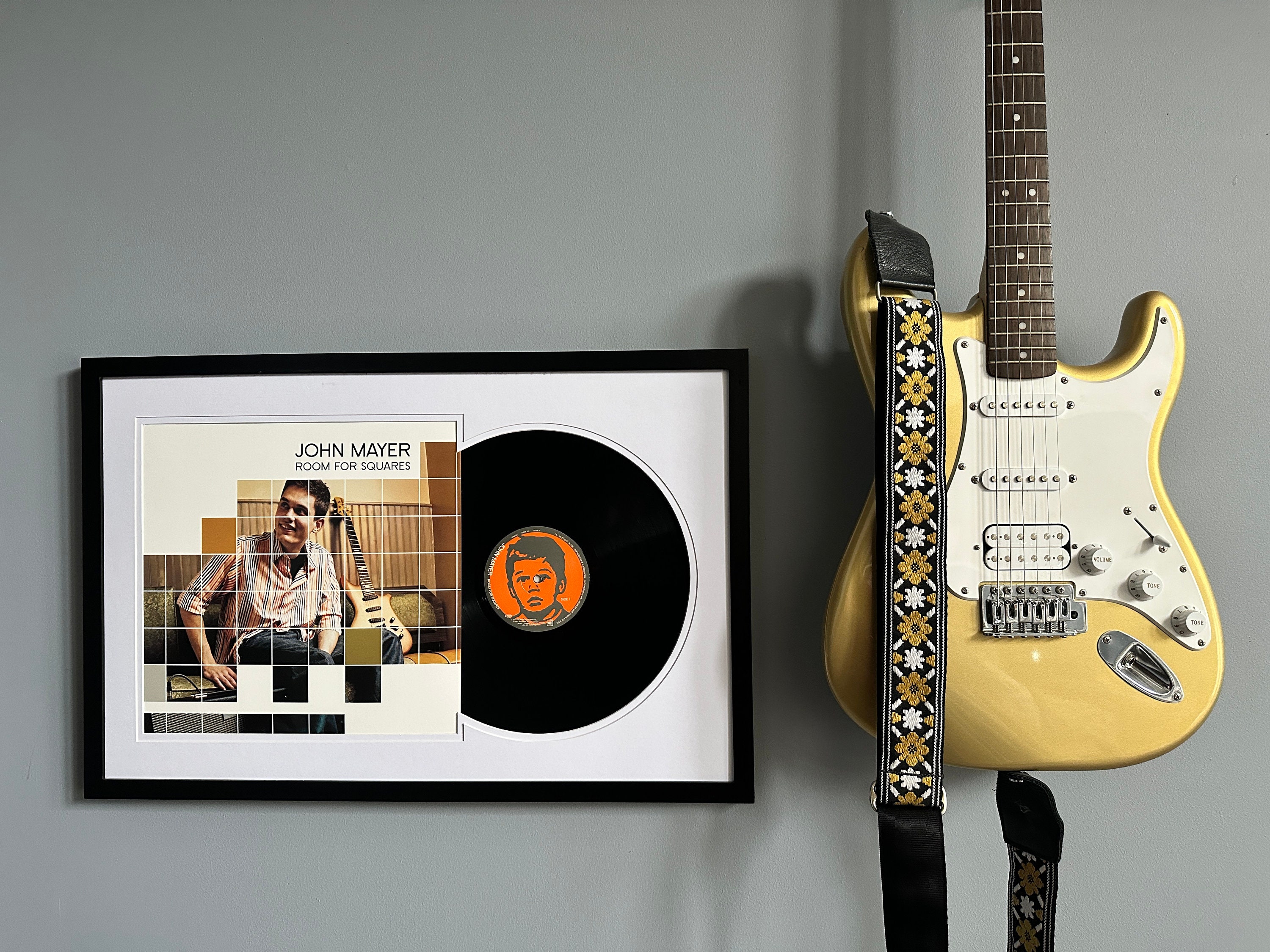 John Mayer - Room for Squares, Framed Vinyl Record & Album Cover