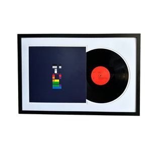 Coldplay - X and Y, Framed Vinyl Record & Album Cover, Ready to Hang, Music Gift, Wall Art