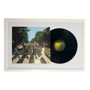 The Beatles - Abbey Road, Framed Vinyl Record & Album Cover, Ready to Hang, Music Gift, Wall Art