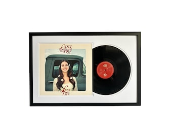 Lana Del Rey - Lust For Life, Framed Vinyl Record & Album Cover, Ready to Hang, Music Gift, Wall Art