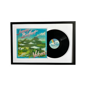 Jimmy Buffett - Volcano, Framed Vinyl Record & Album Cover, Ready to Hang, Music Gift, Wall Art