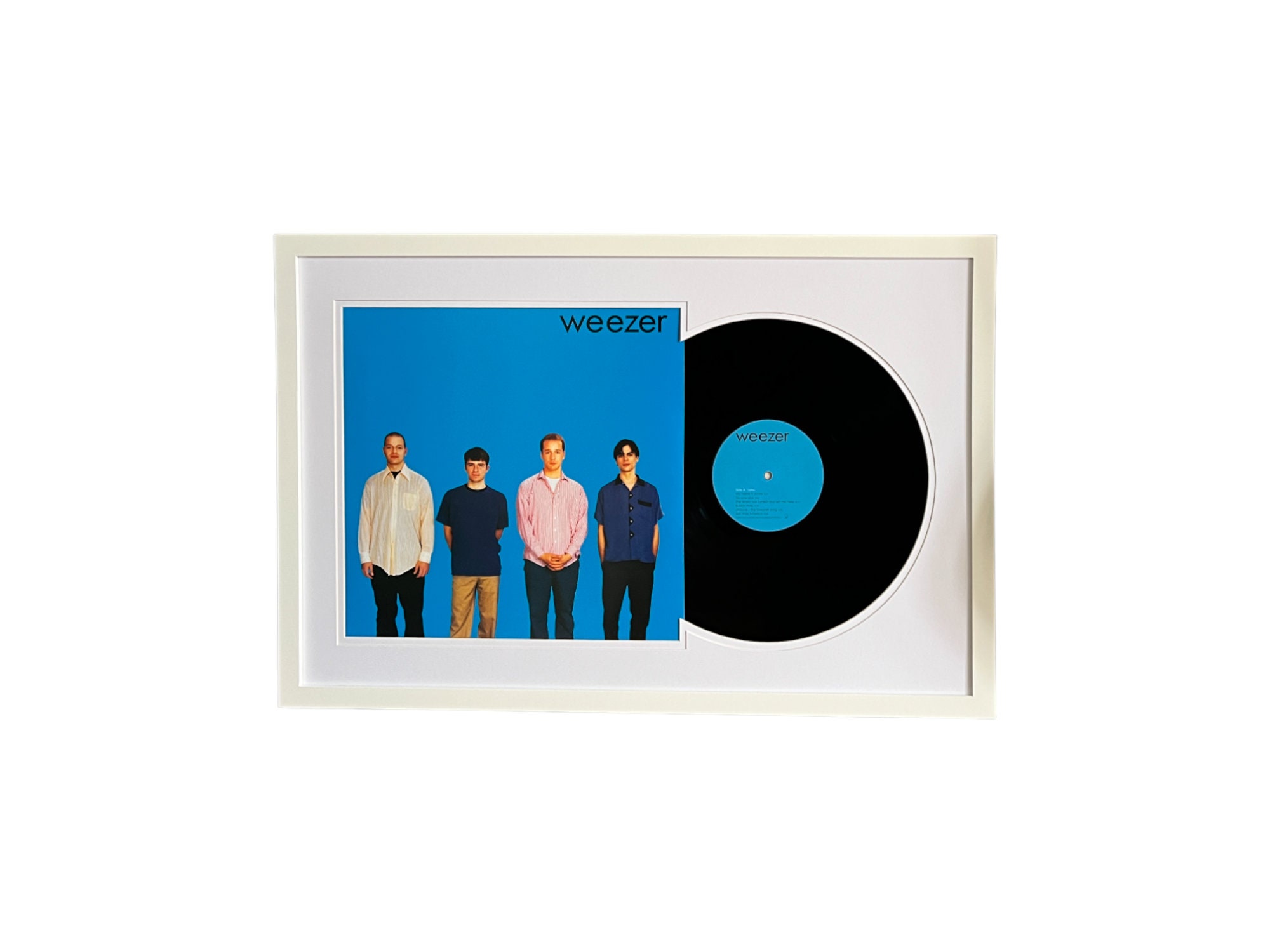 voldgrav skud Ud over Weezer Blue Album Framed Vinyl Record & Album Cover Ready - Etsy