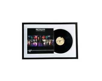 Metallica - Live w/San Francisco Symphony, Framed Vinyl Record & Album Cover, Ready to Hang, Music Gift, Wall Art