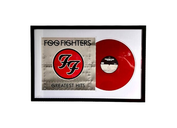 Foo Fighters - Greatest Hits, Framed Red Vinyl Record & Album