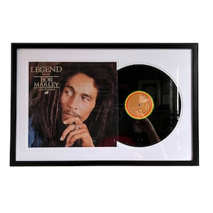 Legend - The Best of Bob Marley and the Wailers, Framed Vinyl Record & Album Cover, Ready to Hang, Music Gift, Wall Art