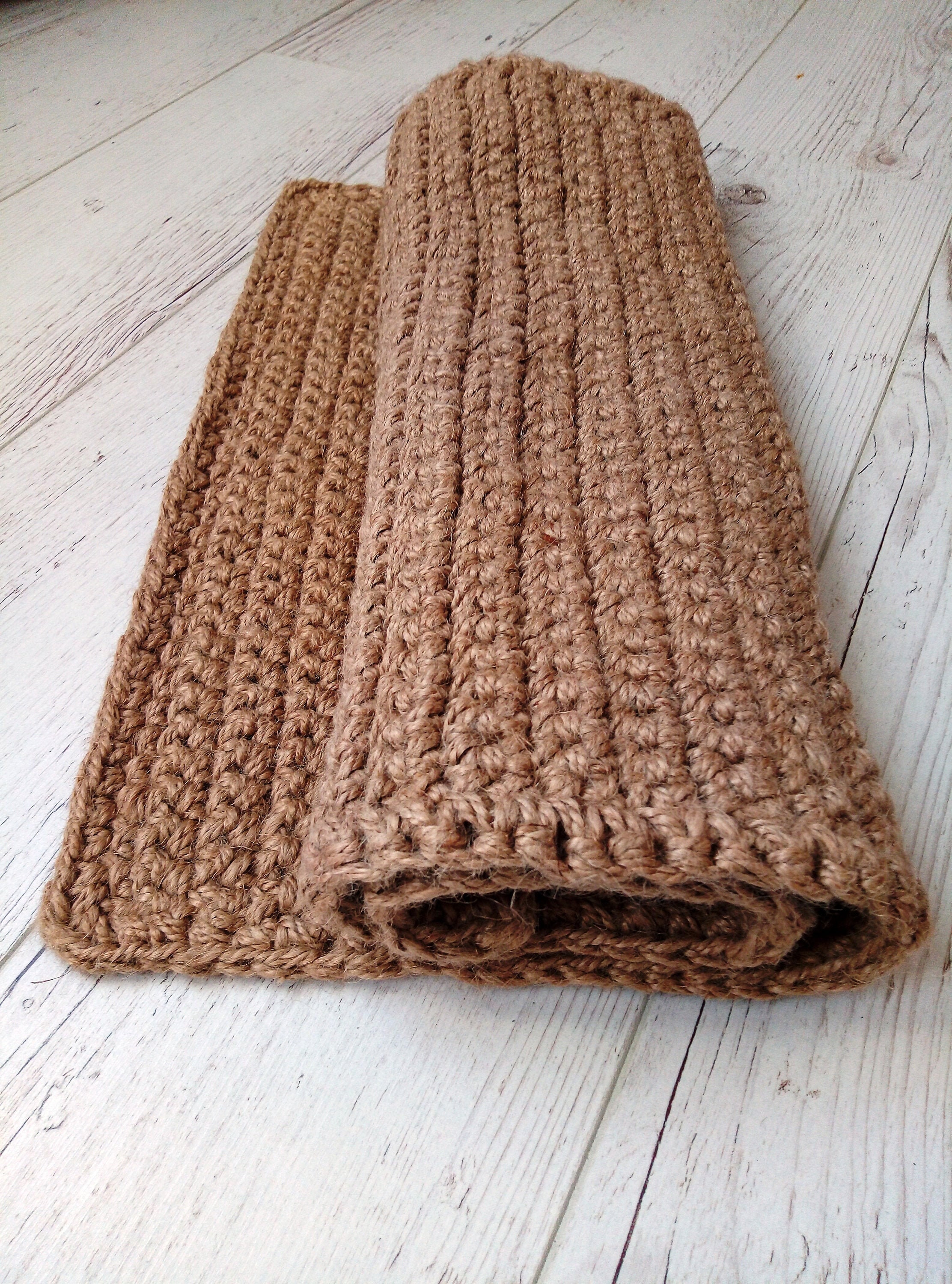 Jute DoorMat Chunky rug Crochet jute foot Mat Handmade door Etsy