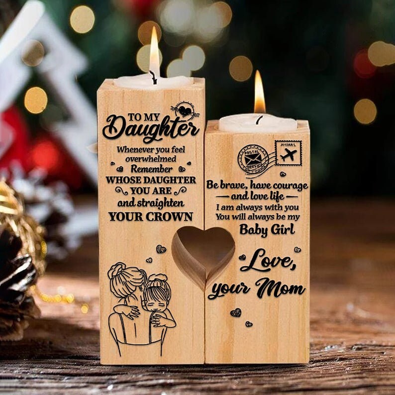 To My Daughter Candle Holder/ Gift For Daughter Candle Holder/ Etsy