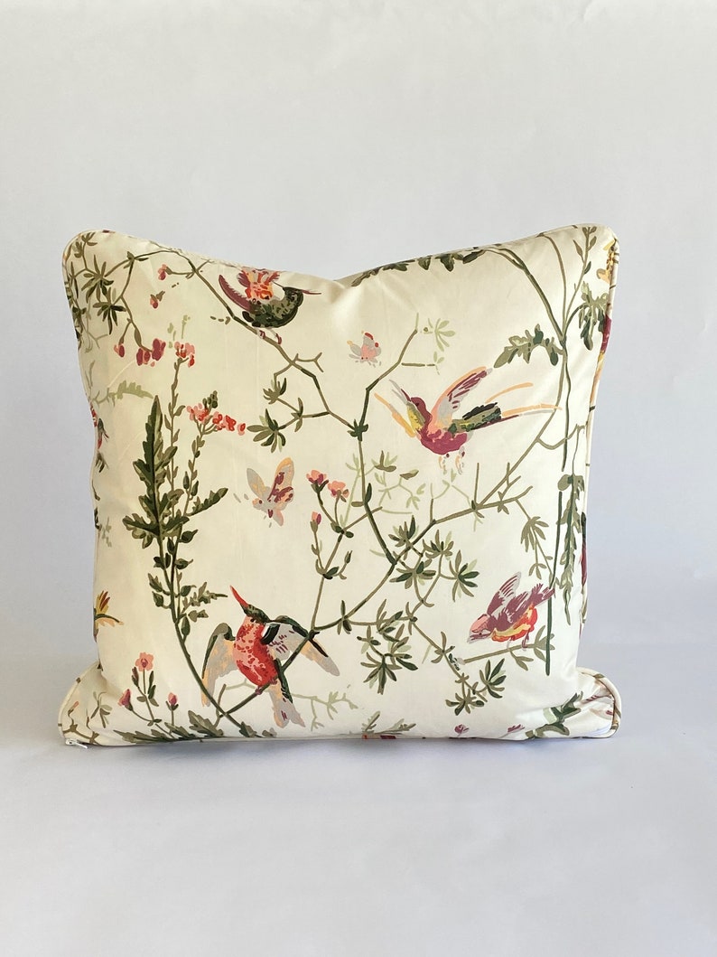 Cole and Son Hummingbirds Double Sided Cushion/pillow Cover 18x18 Etsy