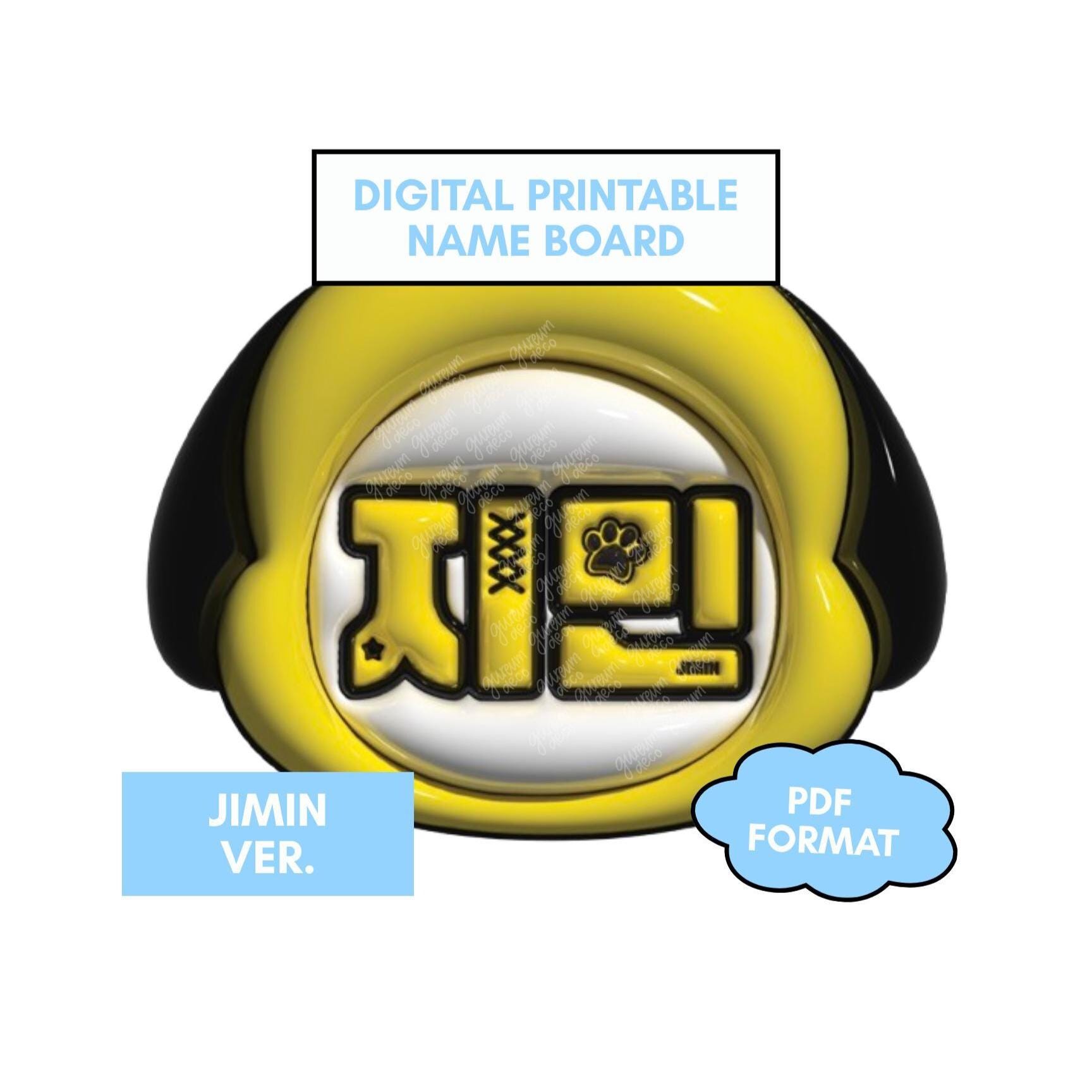 3d Kpop Name Board - Etsy