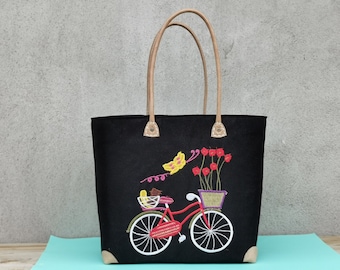 Embroidered tote bag, Women's tote bag, Raffia bag, Chic straw bag, Handmade tote, Beach tote, course bag, Trendy straw bag