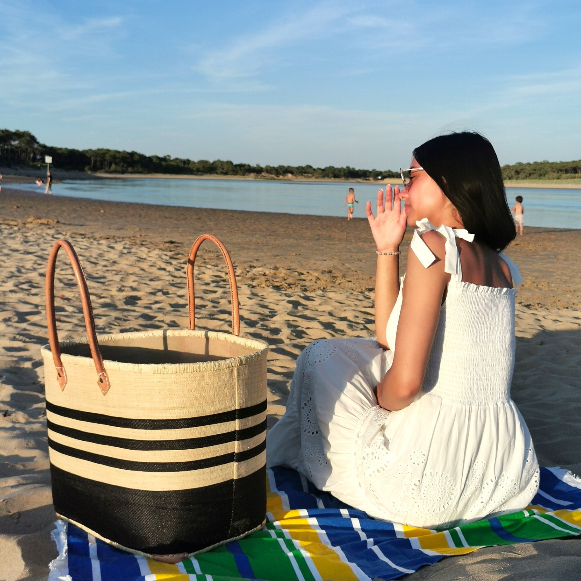 Bolsas de playa familiares y mochilas para juguetes para la playa