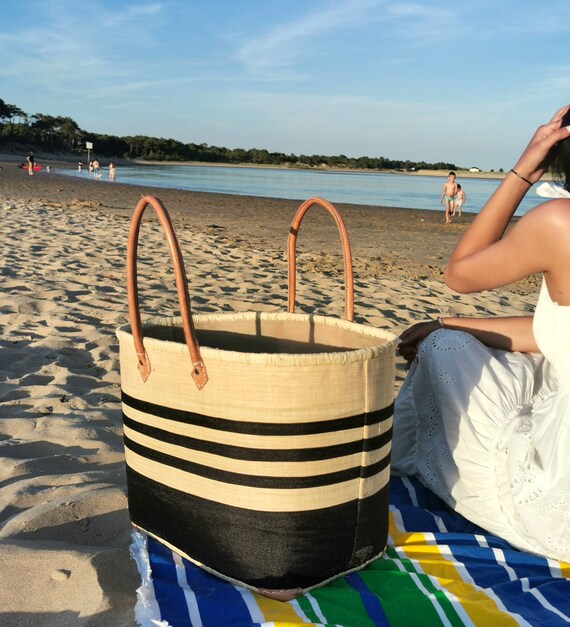 Grand panier de plage hot sale