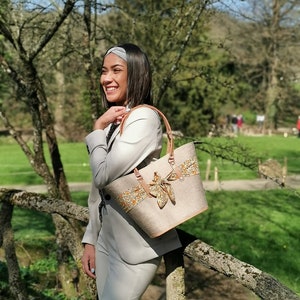 Raffia handbag, Women's handbag, Woven straw handbag, Rafia handbag image 2