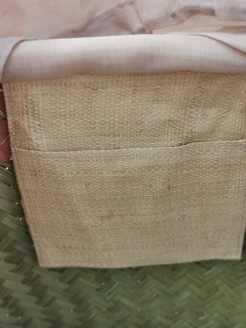 Very large family beach bag, straw beach basket, market tote basket, raffia basket bag image 5