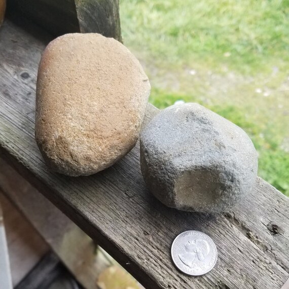 Two ancient Native American hammerstones Etsy