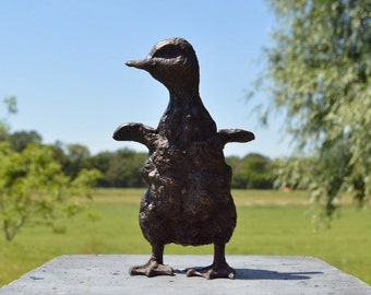 Poussin de canard en bronze, patiné (haut)