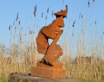 Estatua de jardín de hierro fundido "El momento" (l)