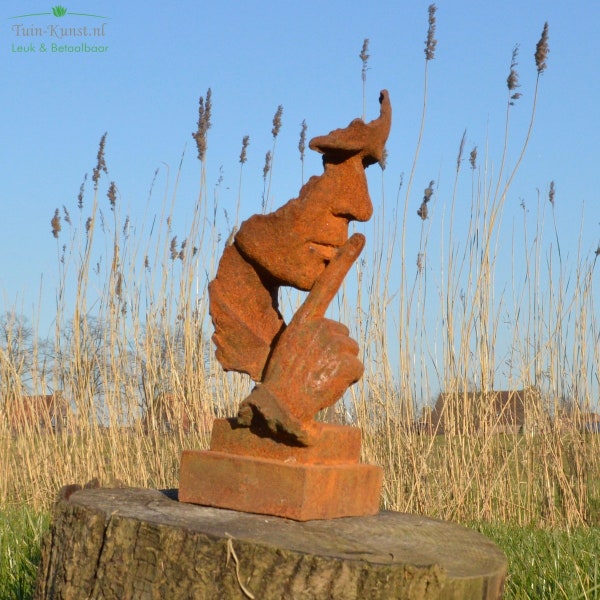 Statue de jardin en fonte "L'instant" (l)