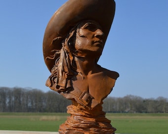 Statue de jardin en fonte « Cowboy »