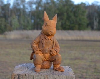 Statue de jardin "Monsieur Lièvre"