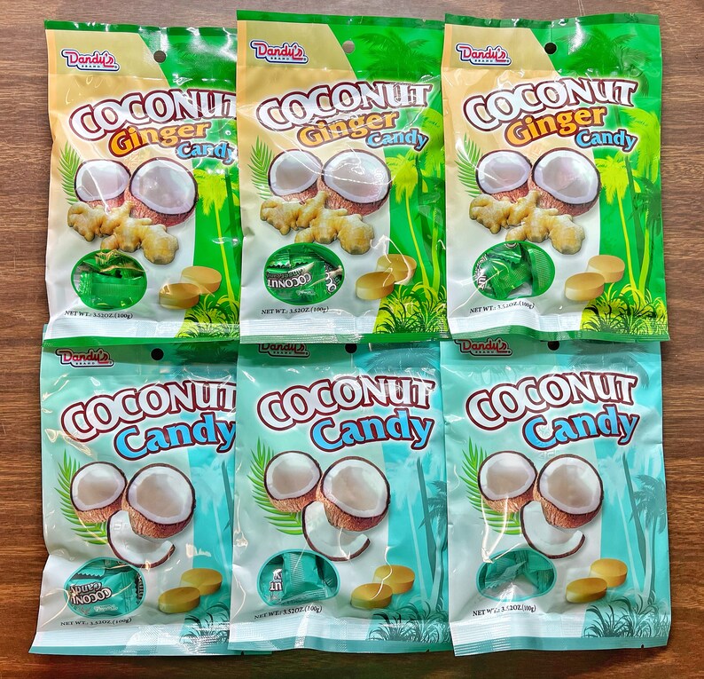 Dandy's Coconut/Ginger & Coconut Hard Candy Individually Etsy