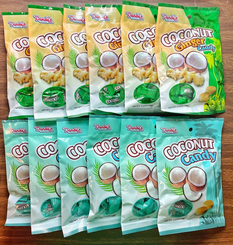 Dandy's Coconut/Ginger & Coconut Hard Candy Individually Etsy