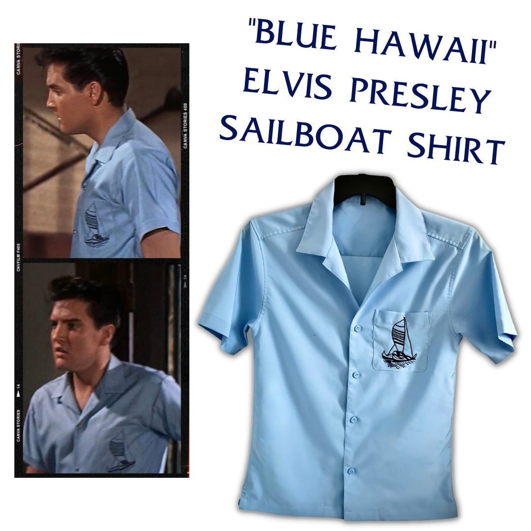 elvis presley blue shirt