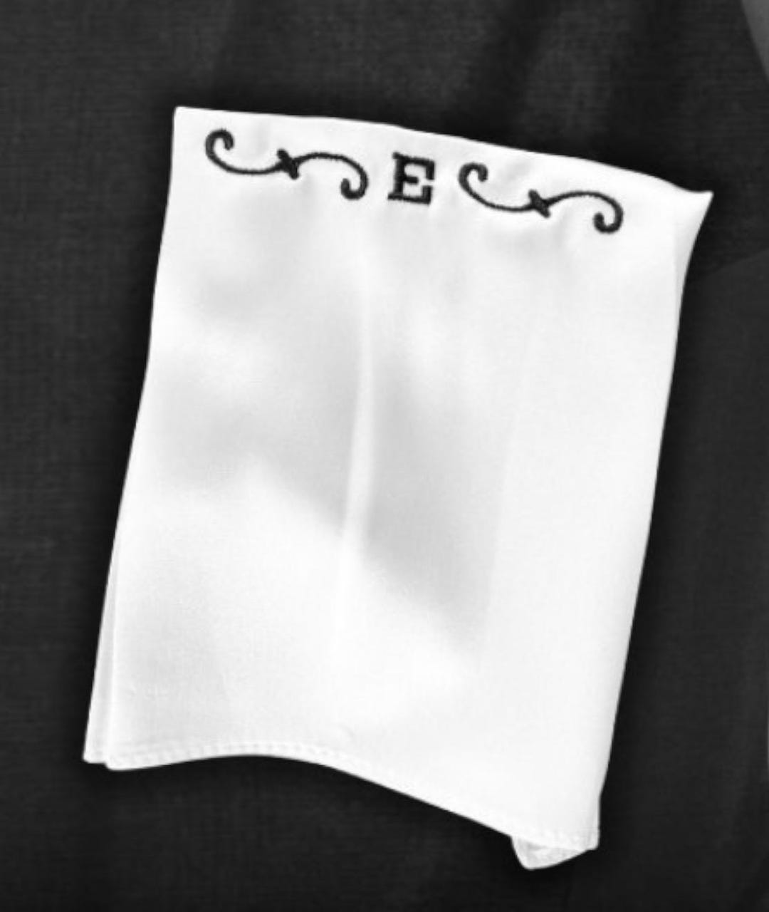 Follow That Dream Monogrammed “E” Pocket Square | Elvis Tribute Artist ...