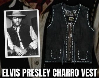 Elvis Presley Charro Vest (1969 Movie Costume) Authentic Suede