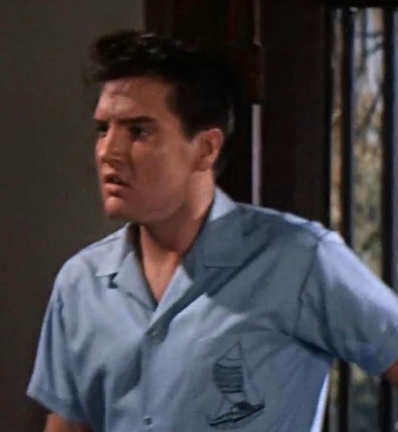 elvis presley blue shirt