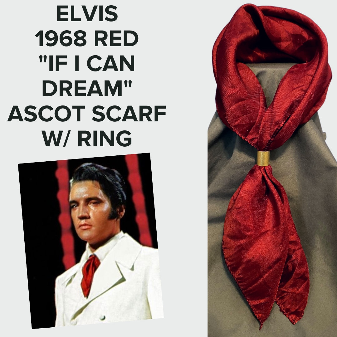 Elvis Presley if I Dream Blood Red Ascot - Etsy Finland
