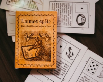 Latvian Lenormand cards, Old divination cards from Latvia, Game of Hope, Fortunetelling cards, Old Lenormand