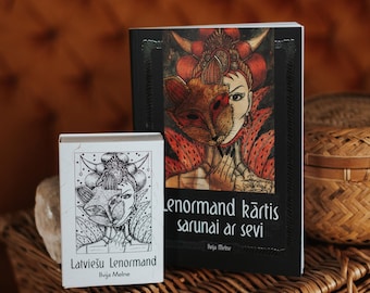 Livre de Lenormand en LETTON oracle jeu de l'espoir divination