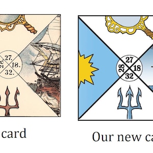 Cartes radar ORACLE OF SENI en anglais, cartes divinatoires anciennes fabriquées par un astrologue italien, cartes Seni, Oracle Seni, cartes astro révélatrices de bonne aventure image 6
