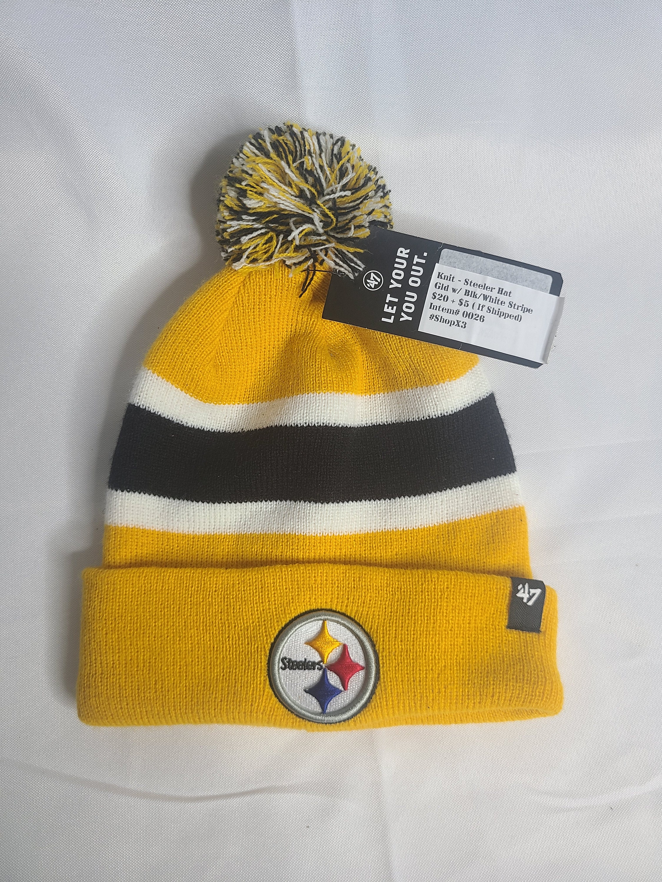 steelers knit beanie