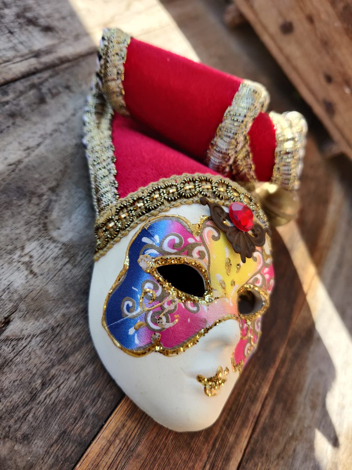 Maschera vintage del carnevale di Venezia da appendere costume festa  decorazione da muro ceramica
