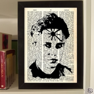 Daniel LaRusso Kunstdruck. Echte Retro-Wörterbuch-Seite. Das Karate Kid Wandkunst. Ralph Macchio Fan Geschenk. Poster Wandkunst Cobra Kai Room Decor