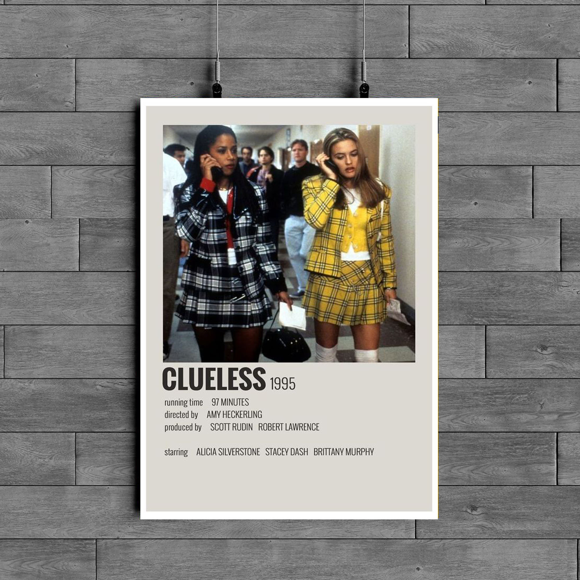 Clueless Movie Poster Classic 90's Vintage Wall Film Art Etsy