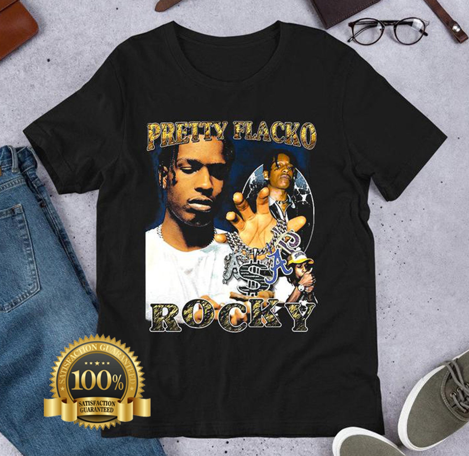 ASAP Rocky T-Shirt ASAP Rocky Art T-shirtFan's Merch | Etsy