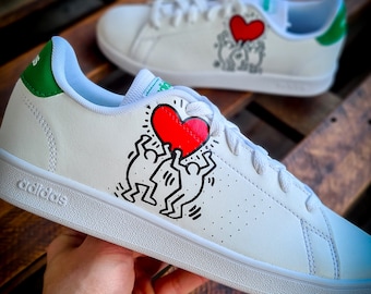 Adidas Stan Smith Keith Haring Coeur