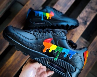 rainbow drippy air max 90